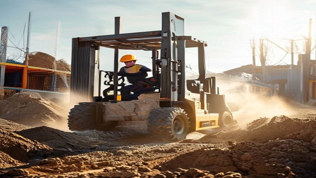 Ban solid forklift kualitas tinggi, tersedia di Lampung untuk keandalan angkut beban berat