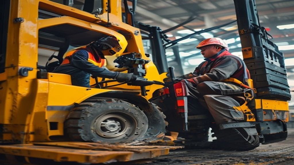 Sparepart forklift berkualitas tinggi di Lampung, meliputi rantai, motor, dan komponen utama untuk performa optimal.