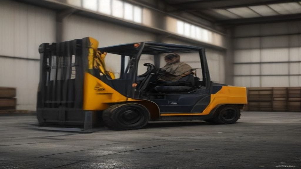 Ban solid forklift terbaik di Lampung, tahan lama dan aman untuk semua jenis material handling.